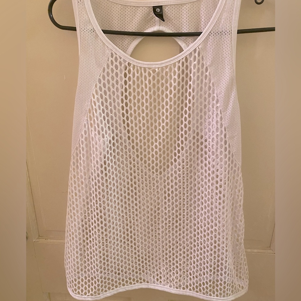 NEW White Mesh Tank Top